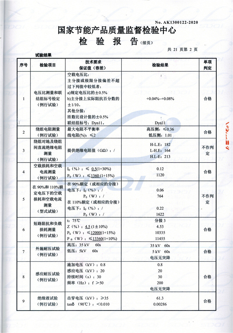 高低压试验报告-S11-1250东安东安东安油浸式变压器-2.jpg